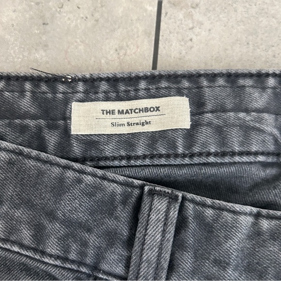 AG Adriano Goldschmied the matchbox slim straight gray denim jeans 33 - Picture 5 of 6